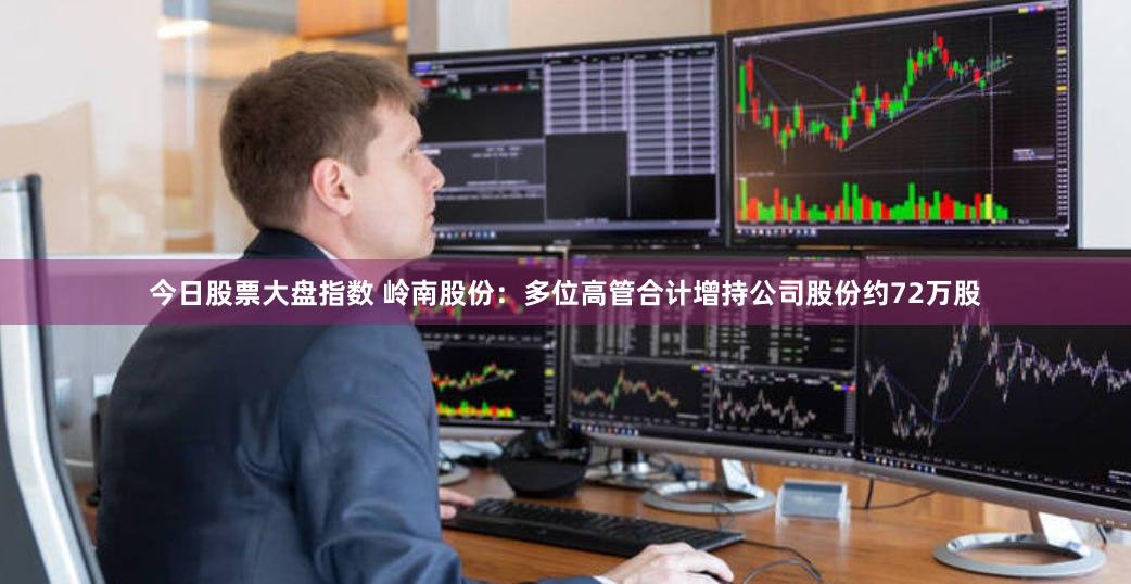 今日股票大盘指数 岭南股份：多位高管合计增持公司股份约72万股