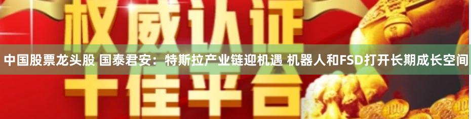 中国股票龙头股 国泰君安：特斯拉产业链迎机遇 机器人和FSD打开长期成长空间