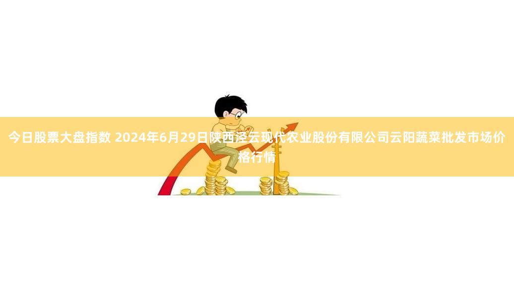 今日股票大盘指数 2024年6月29日陕西泾云现代农业股份有限公司云阳蔬菜批发市场价格行情