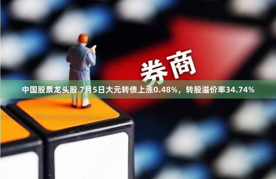 中国股票龙头股 7月5日大元转债上涨0.48%，转股溢价率34.74%