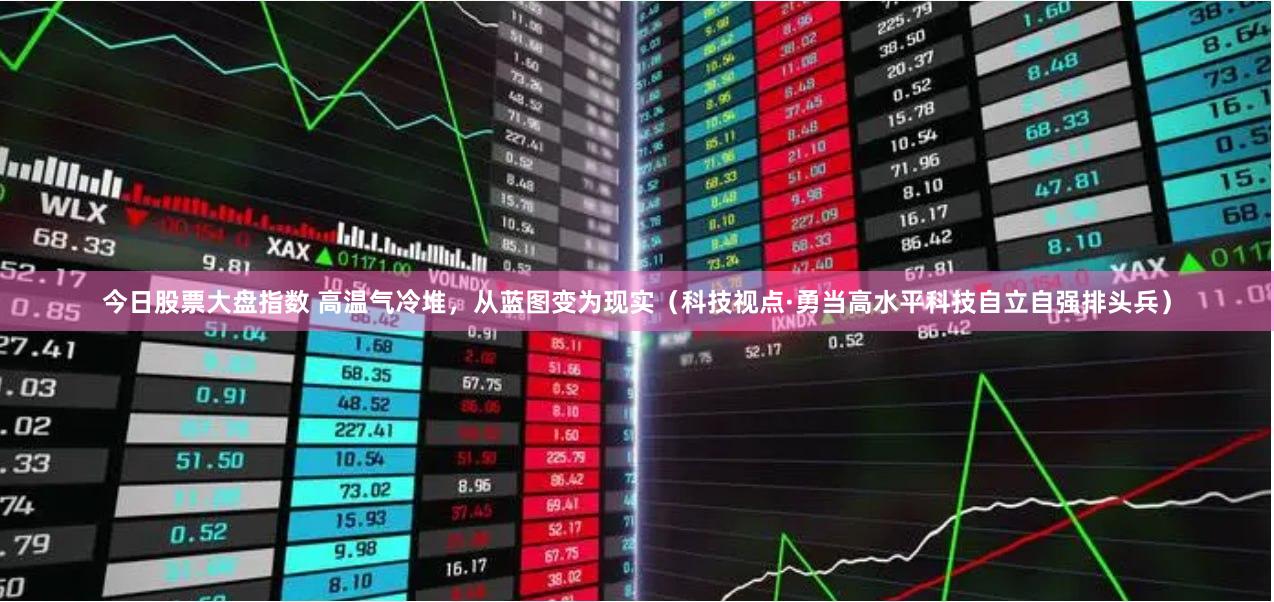 今日股票大盘指数 高温气冷堆，从蓝图变为现实（科技视点·勇当高水平科技自立自强排头兵）