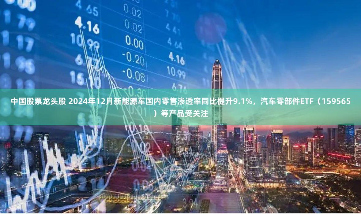 中国股票龙头股 2024年12月新能源车国内零售渗透率同比提升9.1%，汽车零部件ETF（159565）等产品受关注